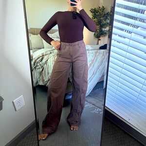 Light Chocolate Wide-Leg Pants